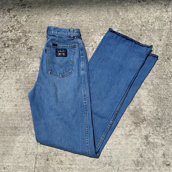 Levi's Denim - 60s Levis Big E Black Tab Jeans Waist 26 Women’s Flared